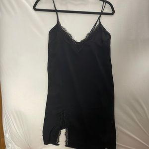 Urban Outfitters silky black slip